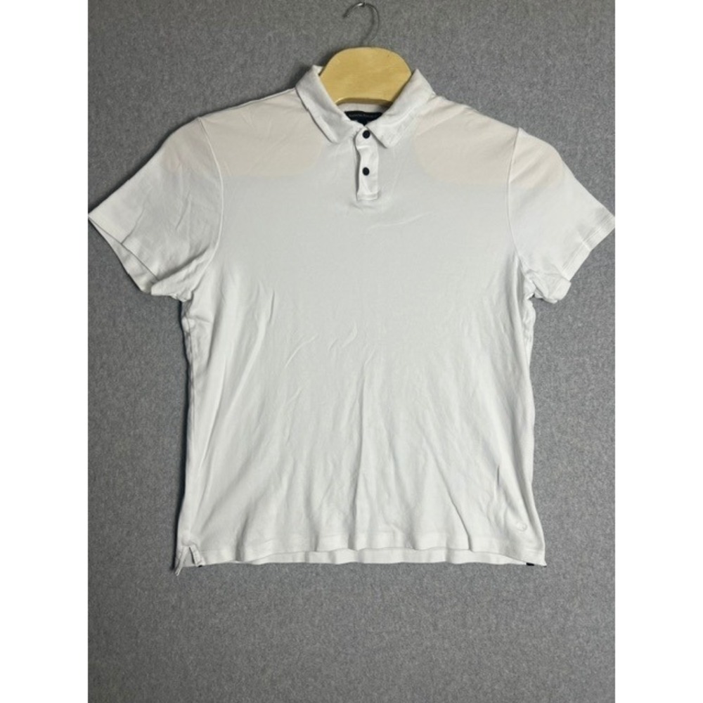 Banana Republic Men's‎ White Short Sleeve Casual Cotton Polo Shirt Size XL